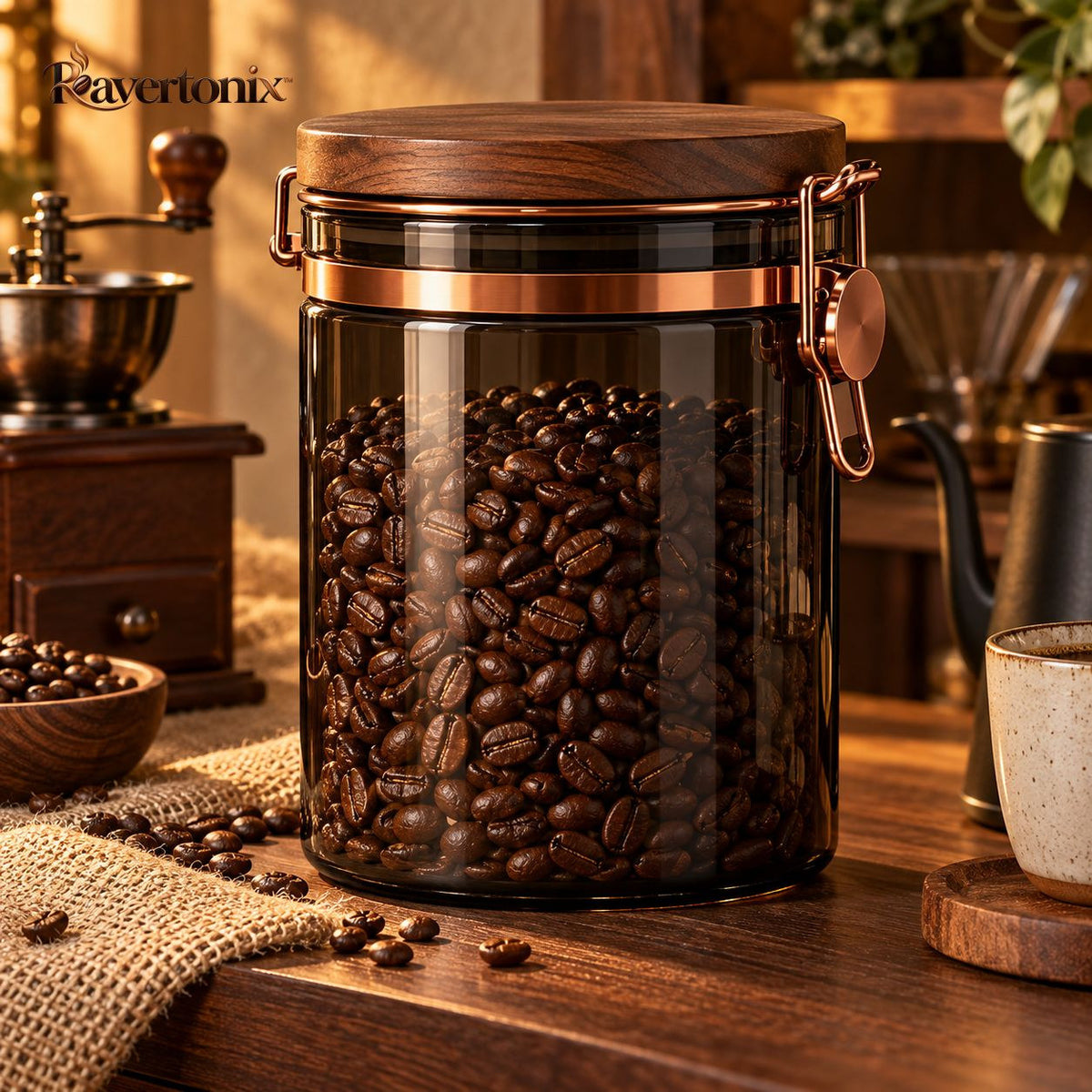 Ravertonix™ Coffee Bean Storage Container – image 1