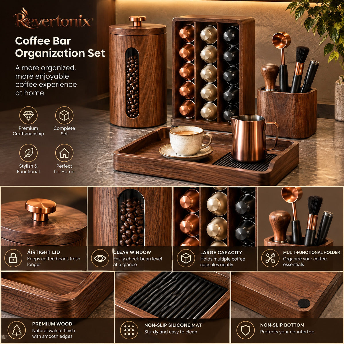 Ravertonix™ Coffee Bar Organization Set – photo 5