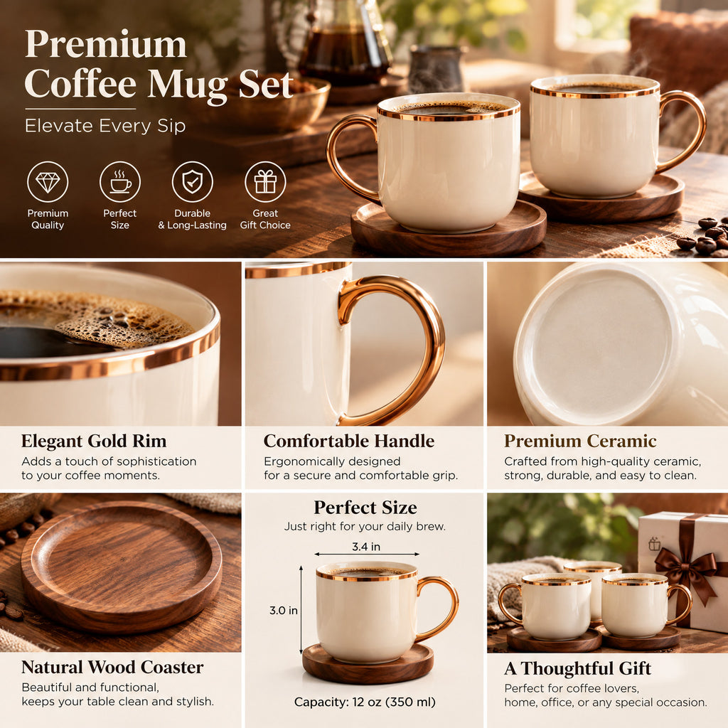 Ravertonix™ Premium Coffee Mug Set – photo 5