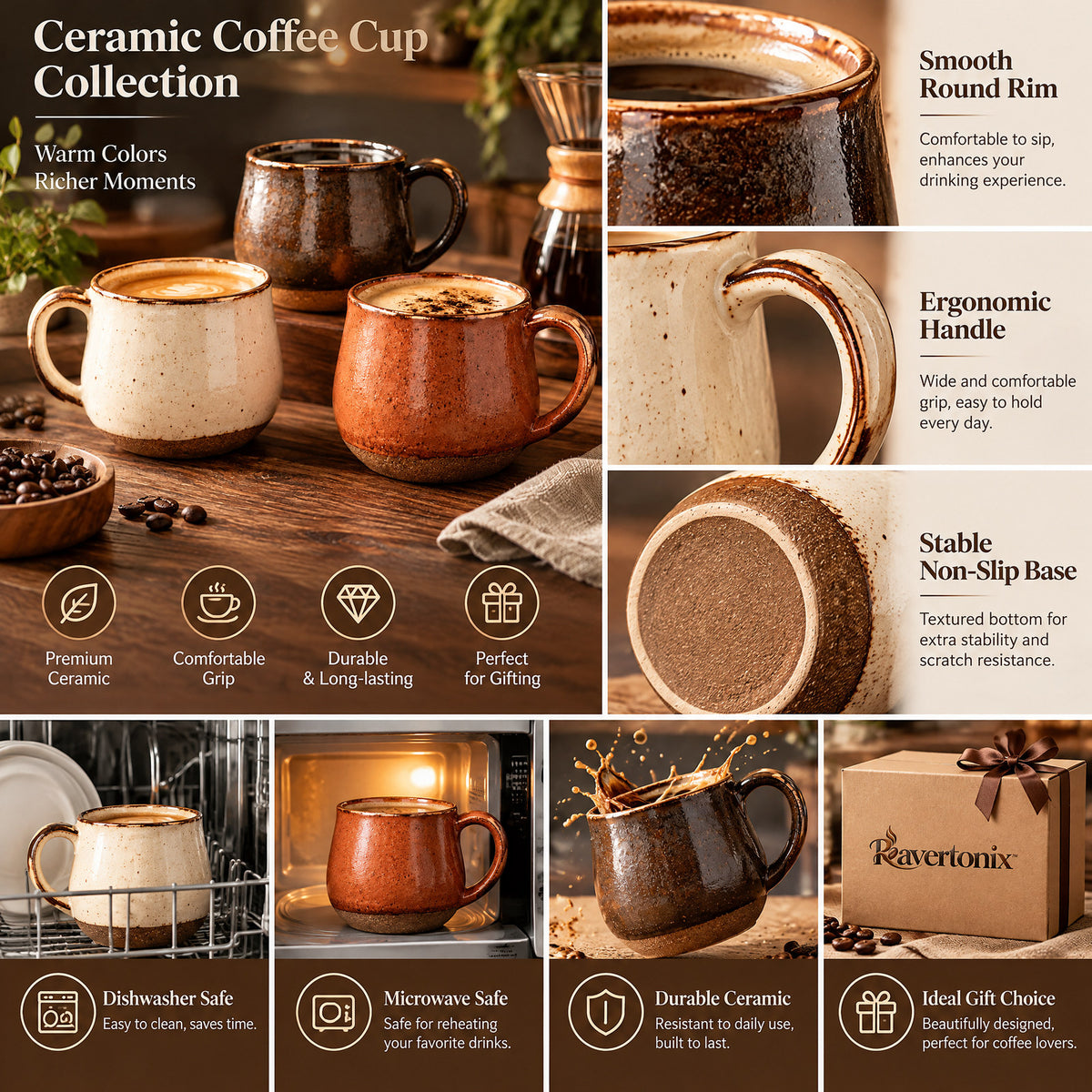 Ravertonix™ Ceramic Coffee Cup Collection – photo 5